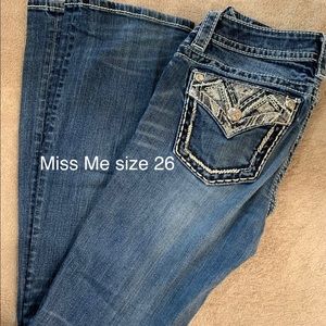 Miss Me jeans size 26